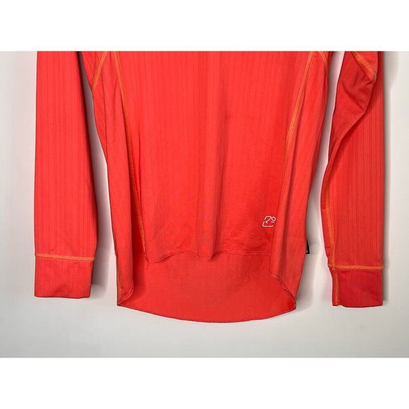 Killtec Long Sleeve 1/4 Zip Stand Collar Base-Layer T-Shirt Top Orange US 6 - Picture 3 of 7